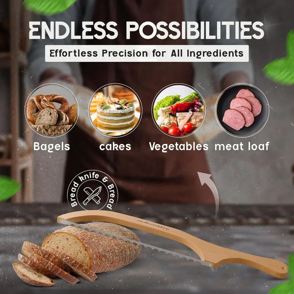 Bread Knife – Premium Bread Slicer for Homemade Brea - Picture 7 of 9